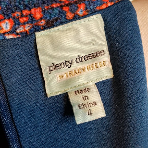 Anthropologie Plenty Dresses by Tracy Reece Blue Tweed Round Neck Dress S XS - Picture 9 of 10